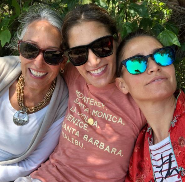 Bianca with her mother Silla Butti and sister Antonia Butti