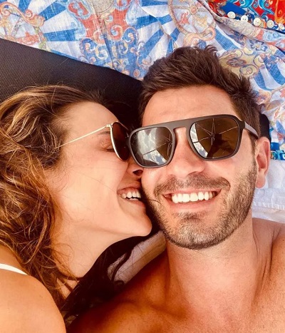 Blaine Hart with his partner Andi Dorfman