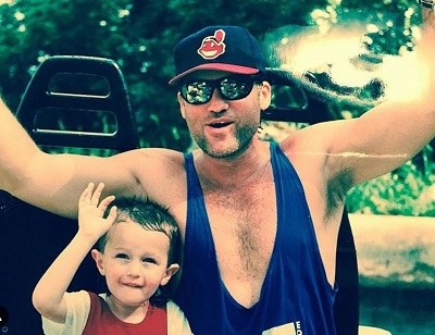 Braison Cyrus with his dad Billy Ray Cyrus