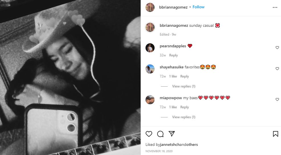Brianna with her boyfriend