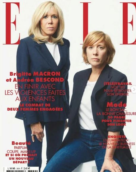 Brigitte Macron appeared on Elle magazine