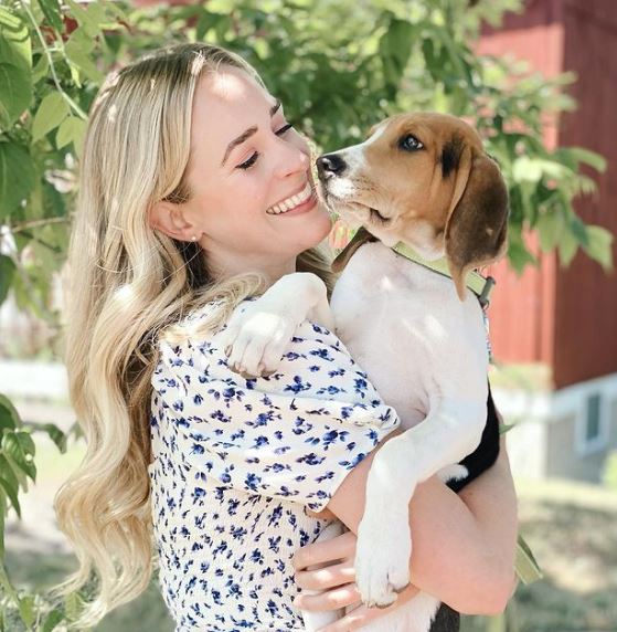 Brittany Bristow is a dog lover