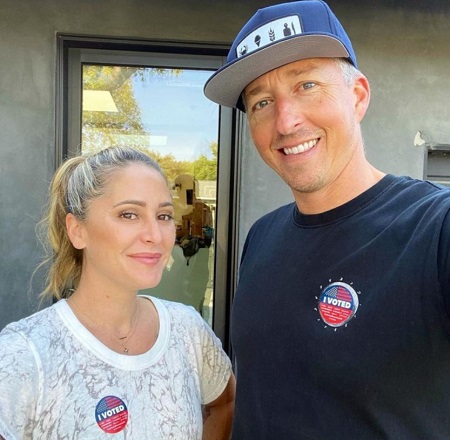 Brooke Williamson with her husband