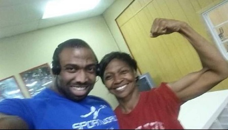 Cedric McMillian with his mother