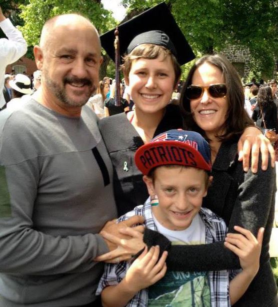Charlee Corra with her parents and siblings