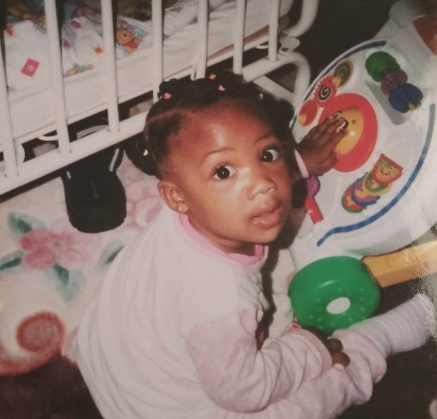 Childhood photo of Aaliyah