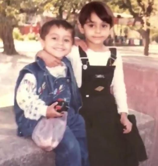 Childhood photo of Pria and Harsh Beniwal