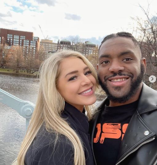 Christian Toby Obumseli with his girlfriend