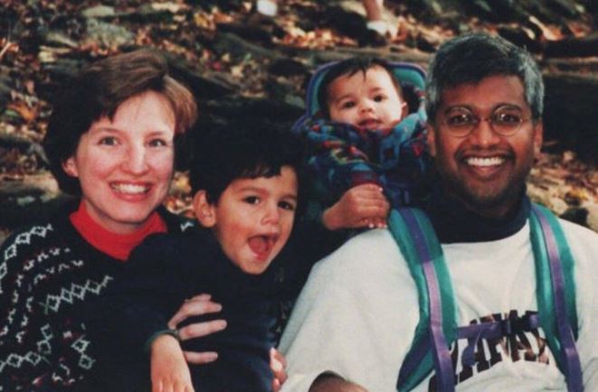 Deborah Eappen and Sunil Eappen with their kids Matthew Eappen and Brendan Eappen