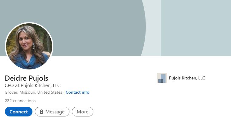 Deidre Pujols's LinkedIn account