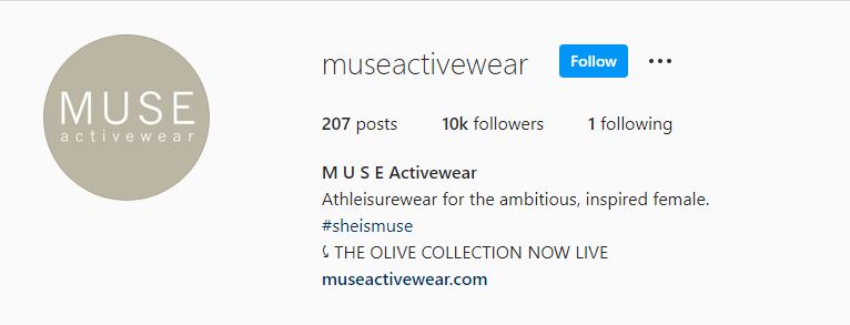Donaldson is the founder of MUSE Activewear