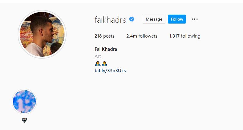 Fai's Instagram profile