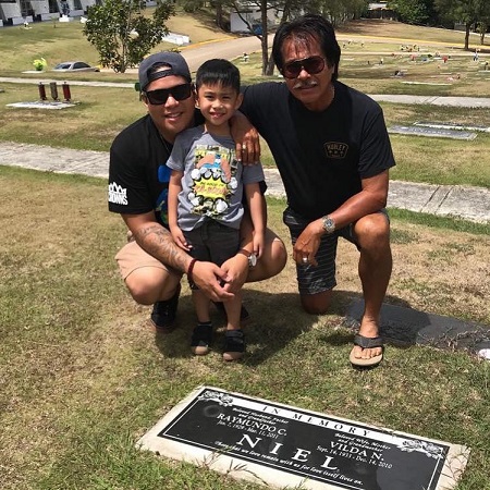 Jason J with his father