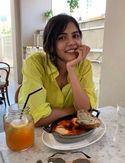 Kalyani Priyadarshan consumes healthy food