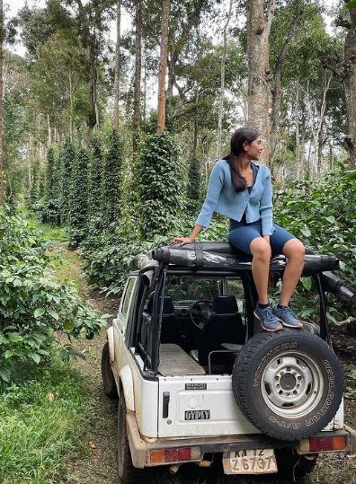 Kalyani Priyadarshan likes hiking