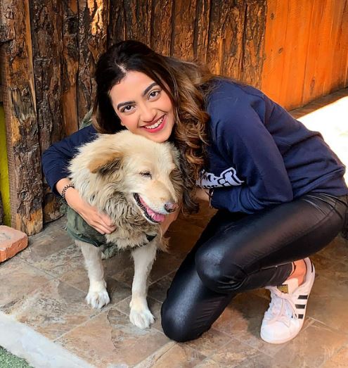 Kashika Kapoor has a pet dog