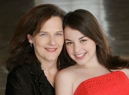 Katie Sarife with her mother