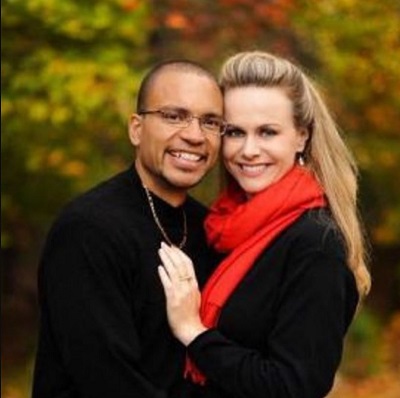 Kelly Tshibaka with her spouse Niki Tshibaka