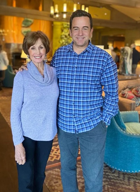 Kent Dana son Joen with his mother Carol