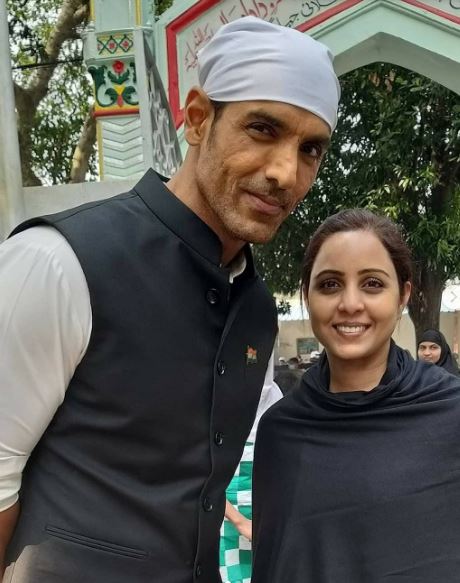 Khushboo Kamal with her fellow actor John Abraham