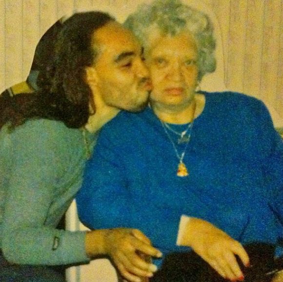 Kidd Creole with his mother