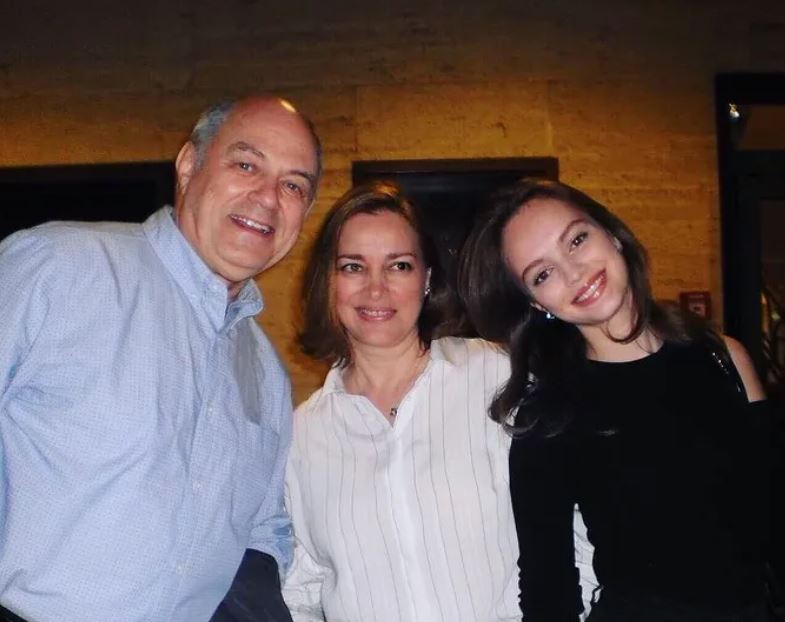 Krista Tcherneva with her father and mother Sofia Tcherneva