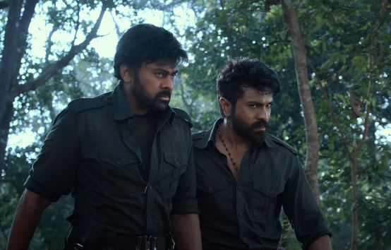 Lead characters Chiranjeevi and Ram Charan