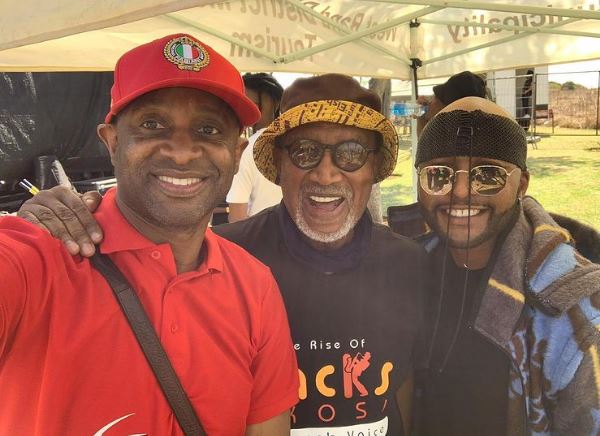 Mafokate with fellow musician