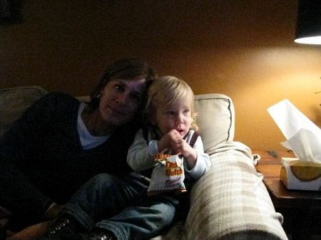 Marina Glogovac with her nephew
