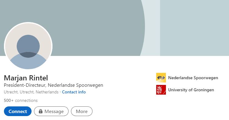 Marjan's LinkedIn account
