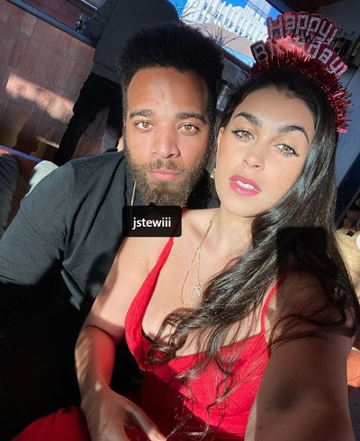 Natacha Karam with her boyfriend John Clarence Stewart