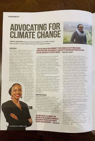Ndoni featured on various magazine articles