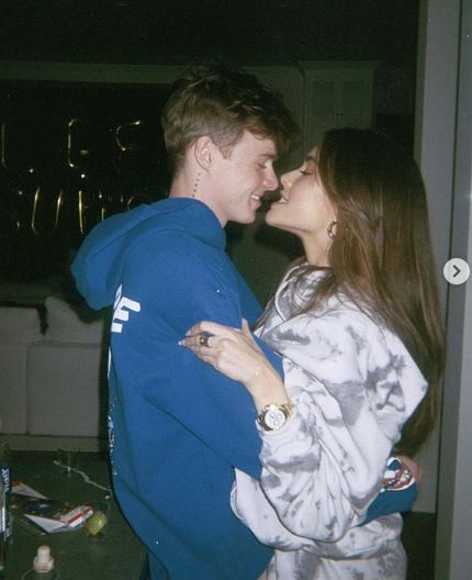 Nick Austin with his girlfriend