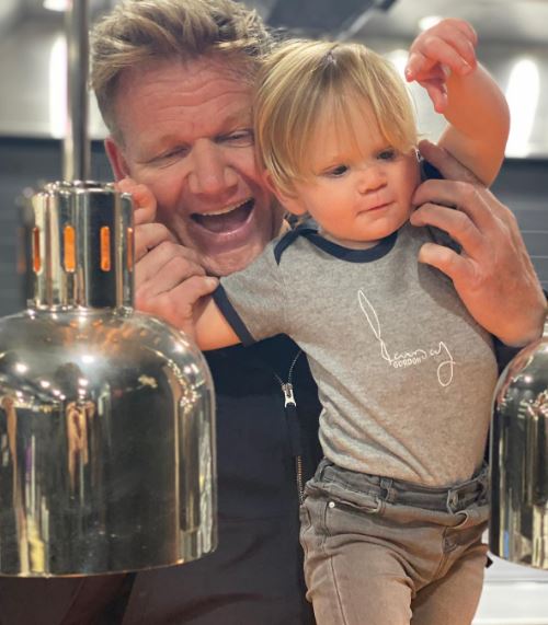 Oscar Ramsay with his father