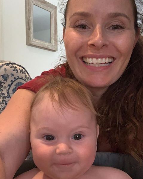 Oscar Ramsay with his mother