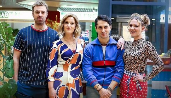 Otar Saralidze with his friends