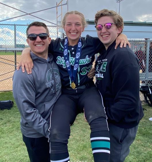 Paige with her brothers Colton and Collin Roessner