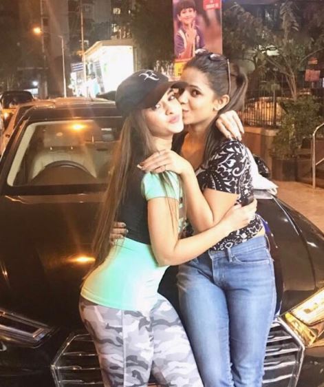 Prajakta with her bestie