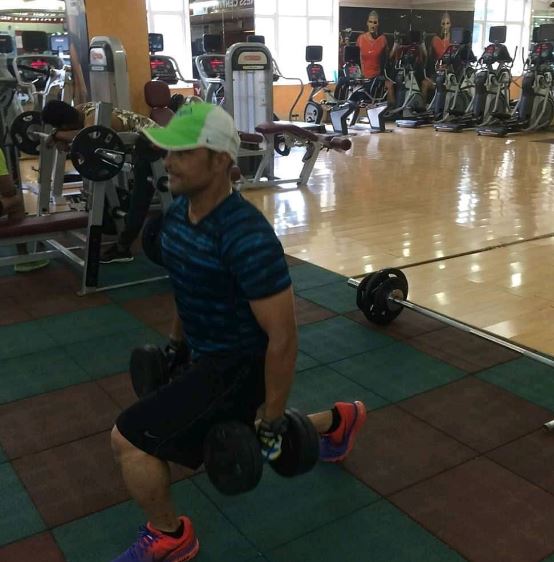 Pravin Tambe does regular workout