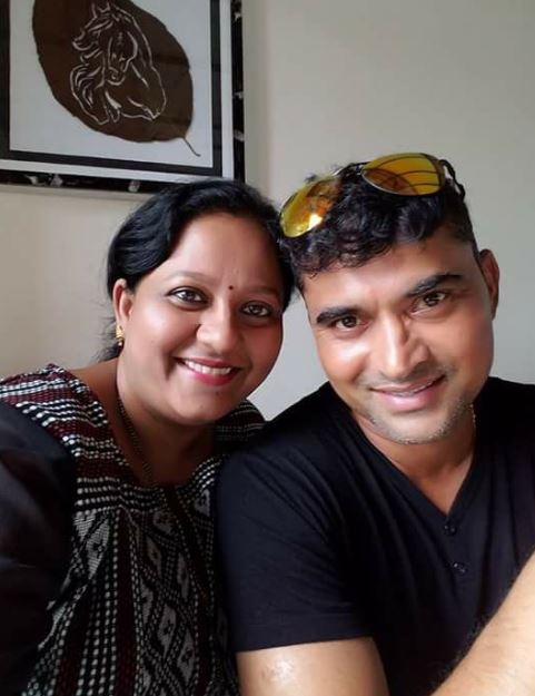 Pravin Tambe with his wife