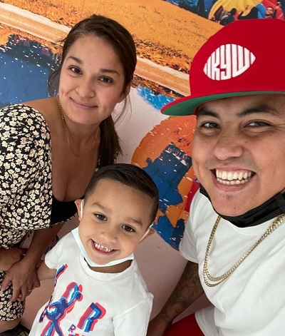 Randy Gonzalez makes TikTok videos with his son Brice Gonzalez and wife kimberly Gonzalez