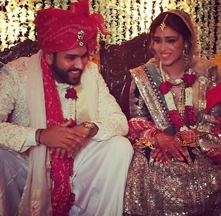 Rohit and Ritika Sajdeh's wedding photo