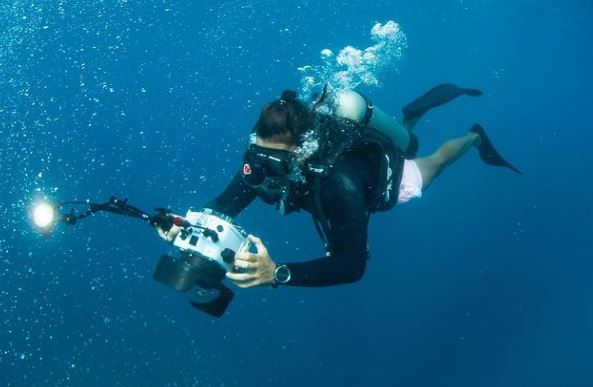 Rohitha Rajapaksa experienced Scuba Diving