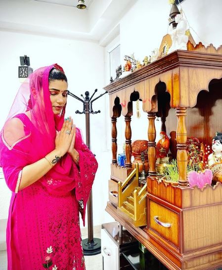 Sapna Choudhary is a religious woman