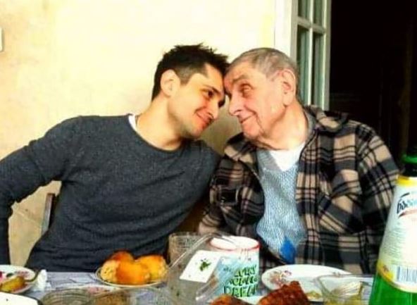 Saralidze with his grandfather