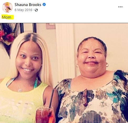 Shauna Brooks and her mother