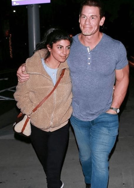 Shay and John Cena