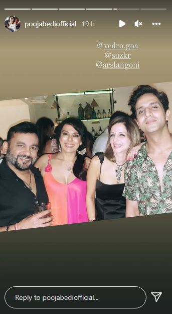 Sussanne Khan attended a party in Goa