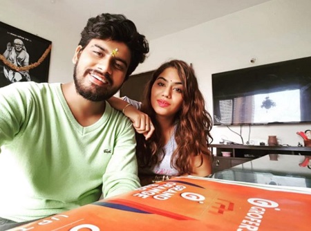 Tanya Desai with her cousin brother