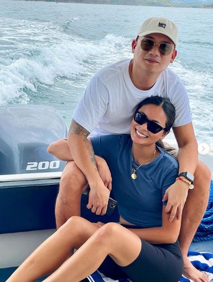 Timmy Llana with his girlfriend